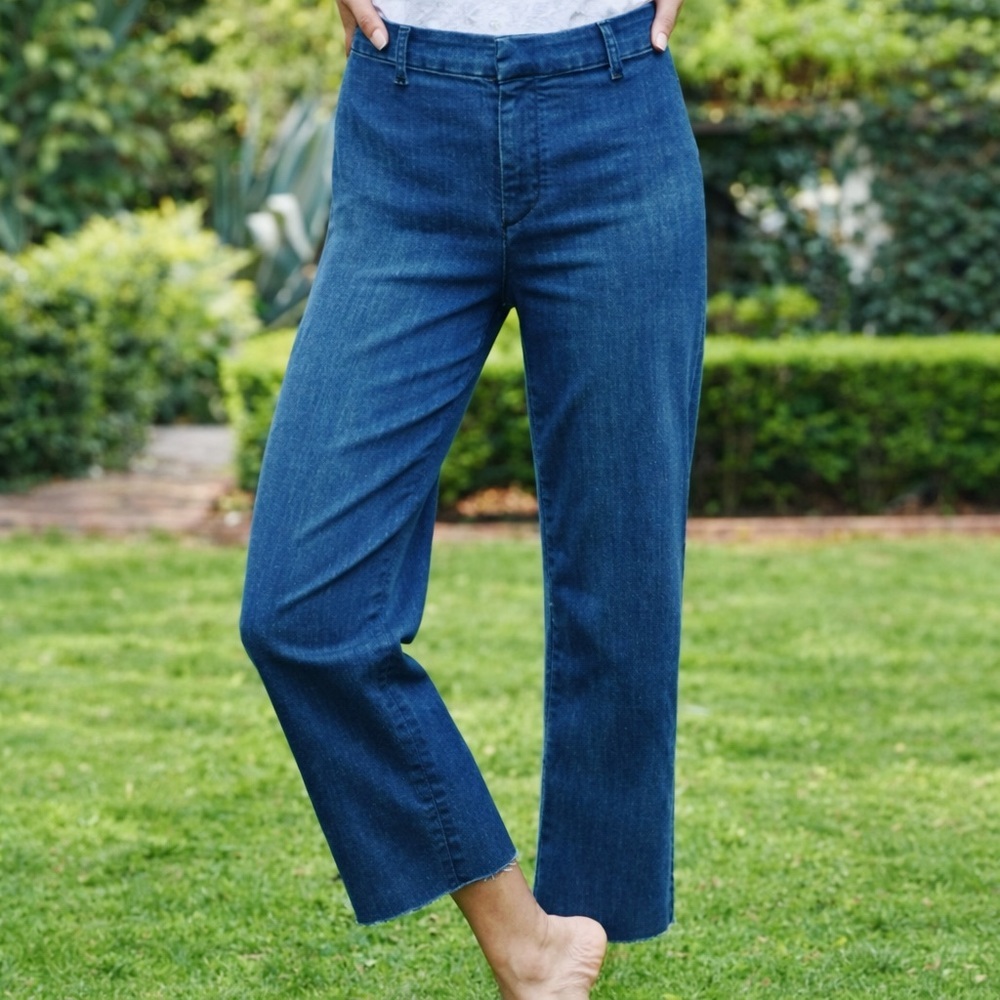 Frank & Eileen 6 Kinsale The Trouser Pants 0908 medium Blue wash wide leg
